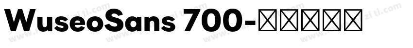 WuseoSans 700字体转换